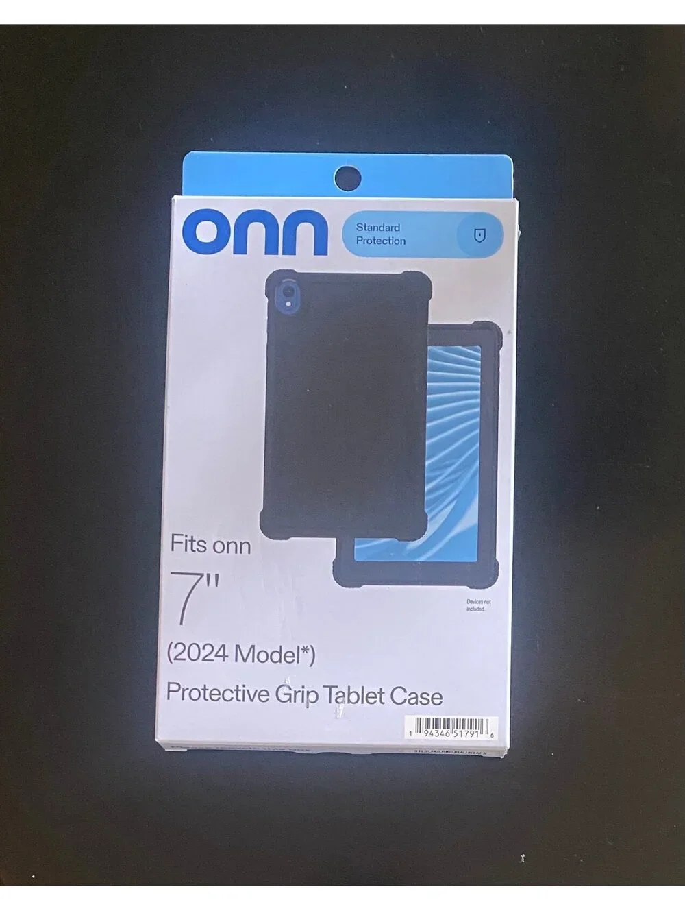 Onn Protective Grip Tablet Case for 7” Tablet (2024 Model) Black
